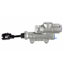 Brembo - Rear Brake Master Cylinder - PS12 Silver w/Reservoir w/Out Push Rod